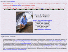 Tablet Screenshot of hydrogeology.emporia.edu